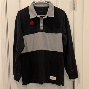 Nike Ohio State Buckeyes Campus Collection Rugby Polo, Size Small